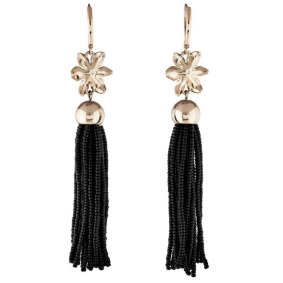 KATE SPADE • Lovely Lillies Tassel Boho Earrings - Picture 3 of 6
